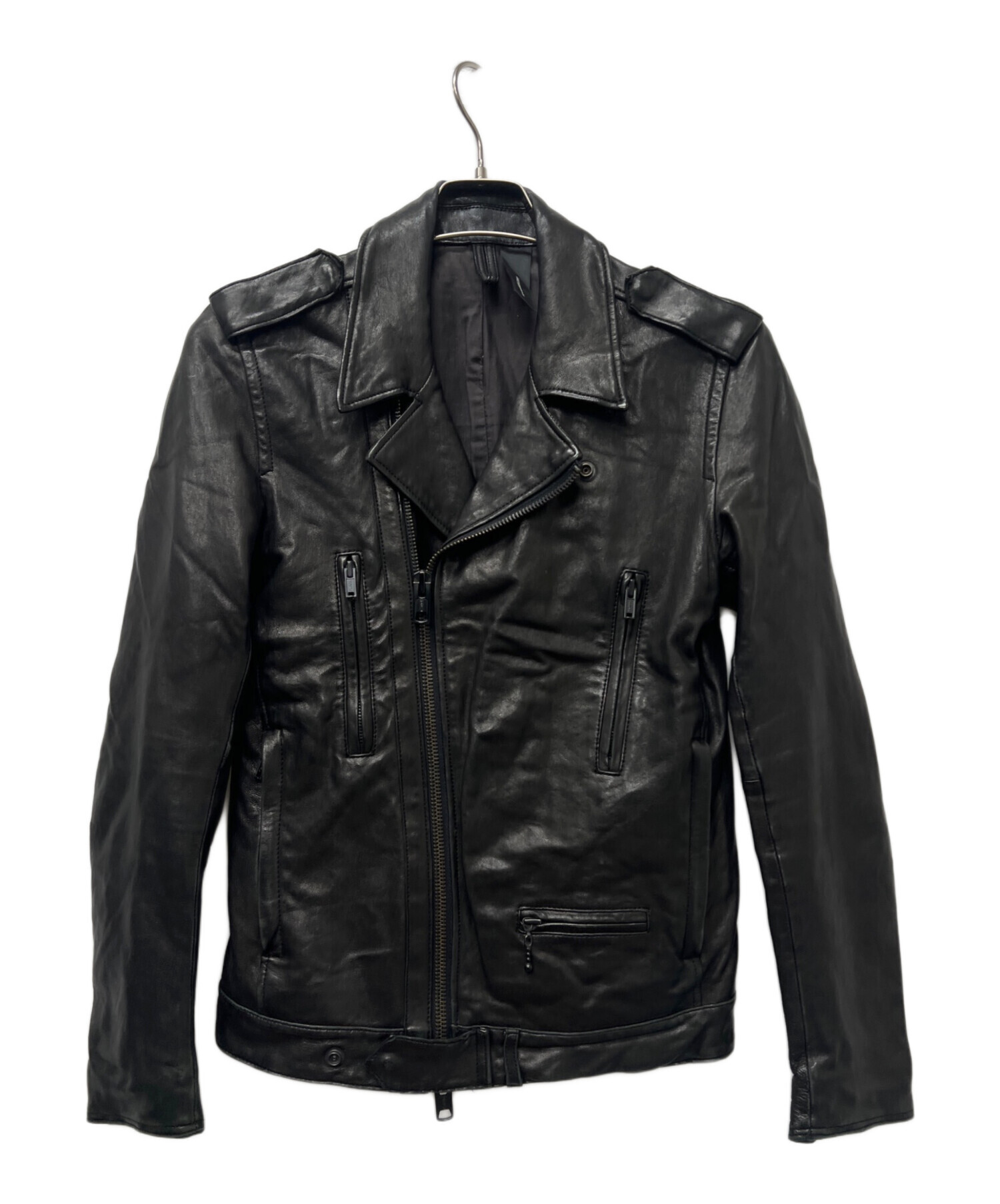 AMERICAN RAG CIE スタジャン ブラック　黒　レザー AMERICANRAGCIEアメリカンラグシーレザースタジャン 即完売 ブラック