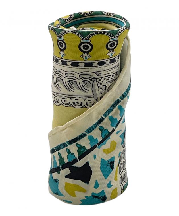 中古・古着通販】manipuri (マニプリ) シルクスカーフ65 イエロー