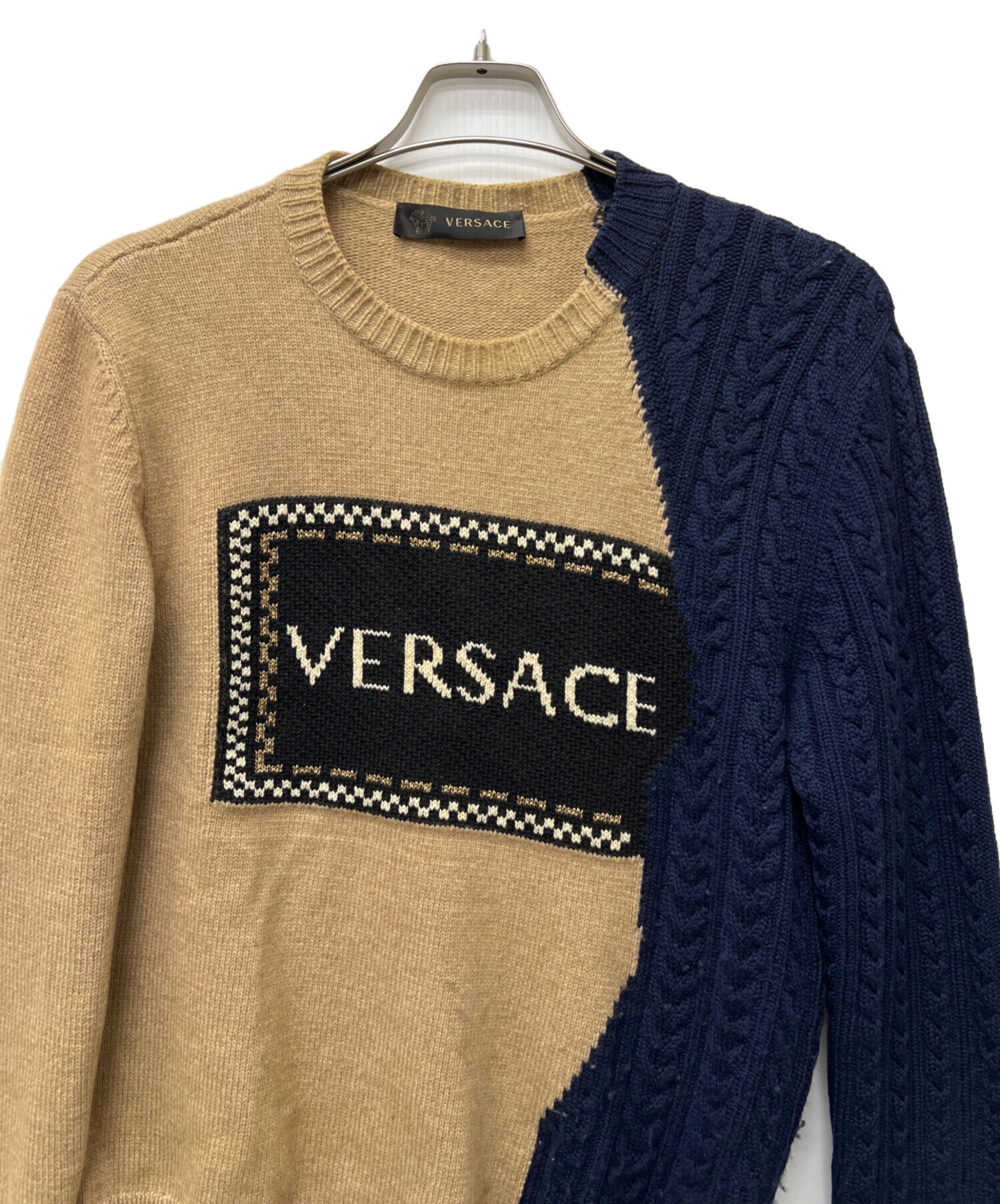 中古・古着通販】VERSACE (ヴェルサーチェ) 厚手ニット ブラウン