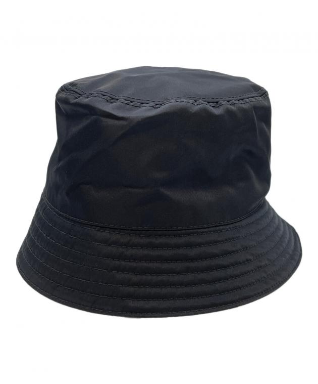 PRADA ブラック バケットハット Mサイズ 中古・古着通販】PRADA (プラダ) バケットハット ブラック サイズ:SIZE