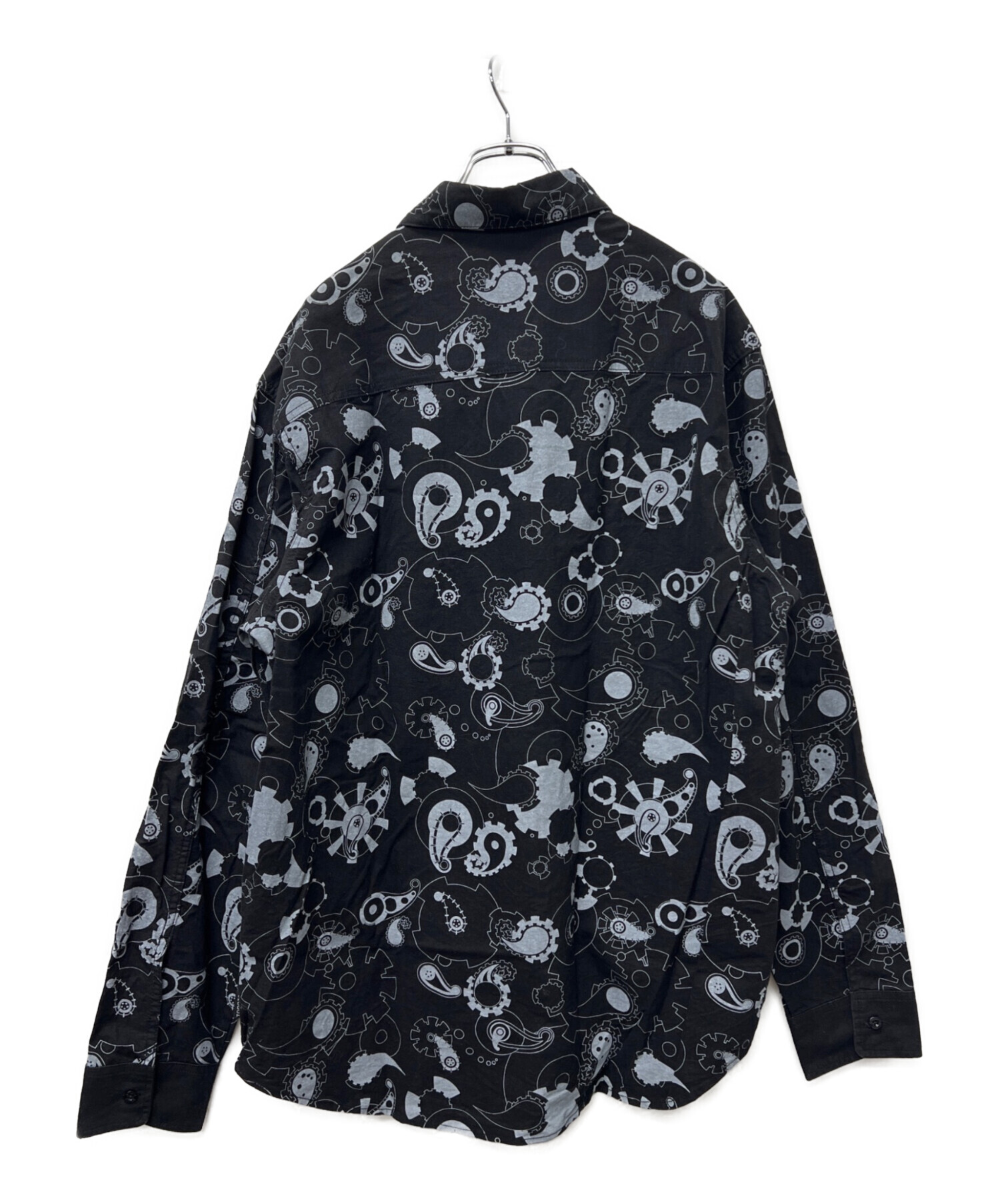 中古・古着通販】stussy (ステューシー) 長袖シャツ ブラック サイズ 