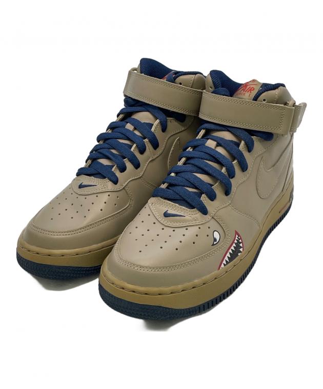 中古・古着通販】NIKE (ナイキ) ハイカットスニーカー ベージュ サイズ