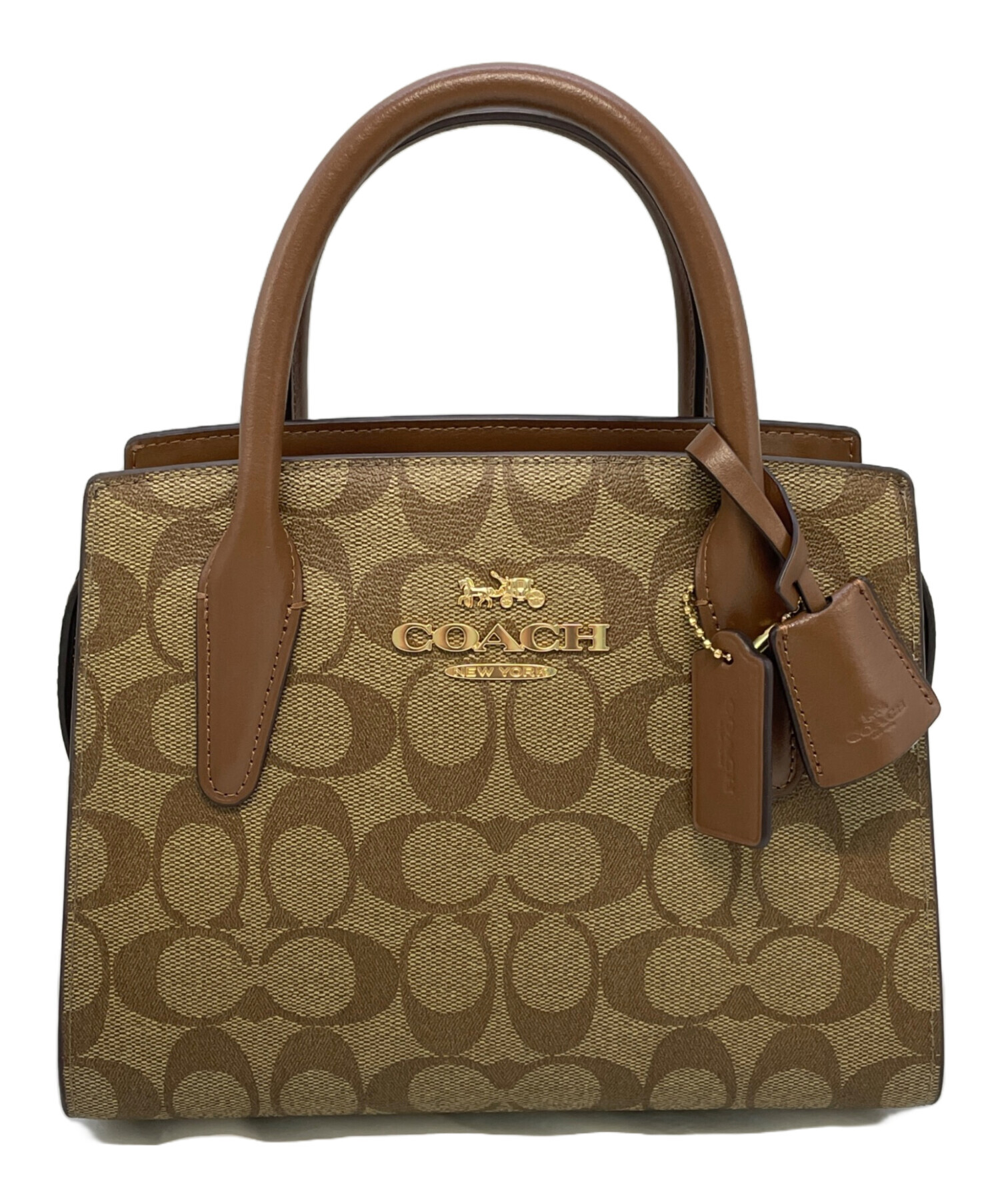 中古・古着通販】COACH (コーチ) 2WAYバッグ ブラウン｜ブランド・古着