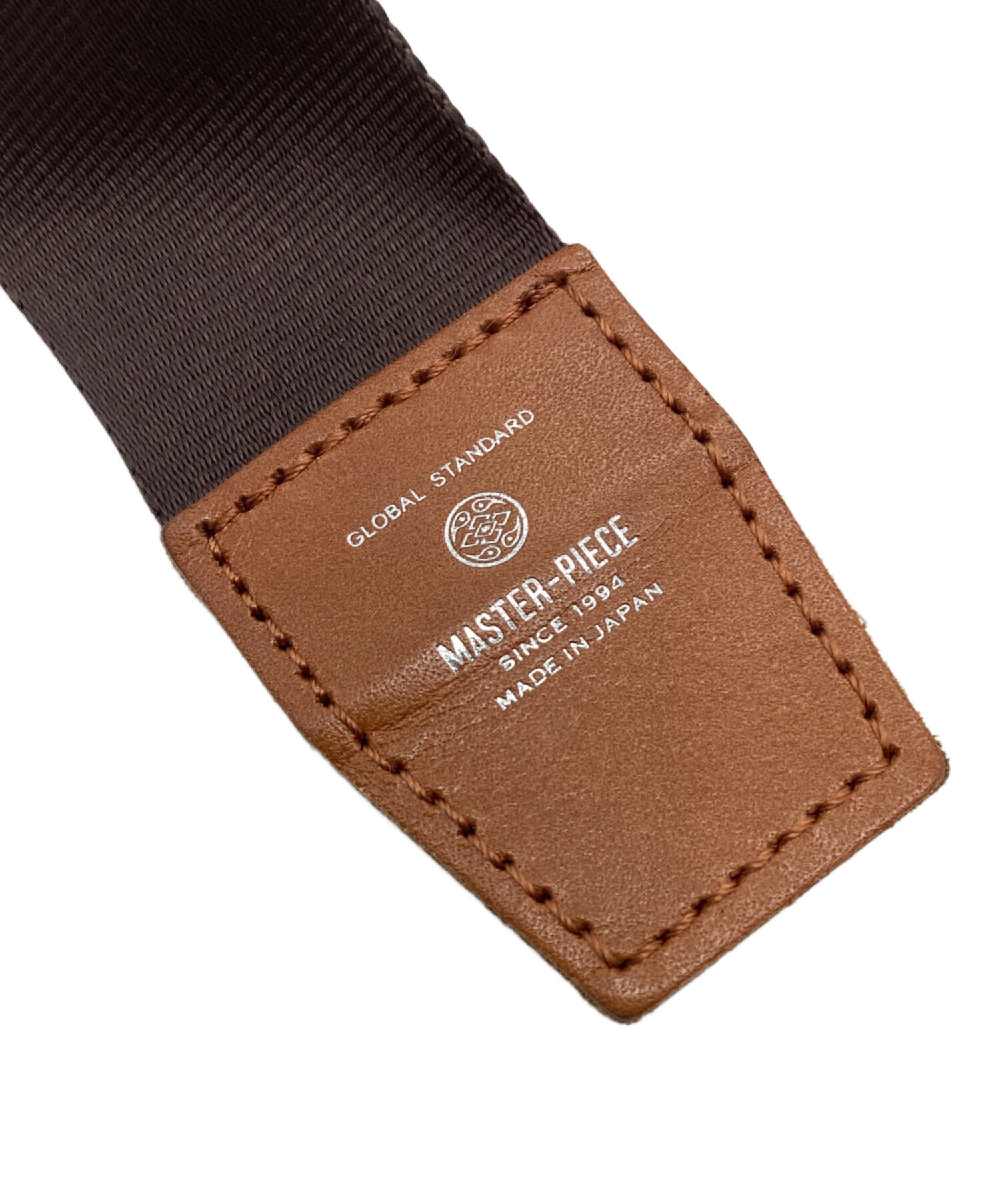 レザー ボディバッグ ブラウン ブラック　masterpiece マスターピース 中古・古着通販】master-piece (マスターピース) レザーボディバッグ