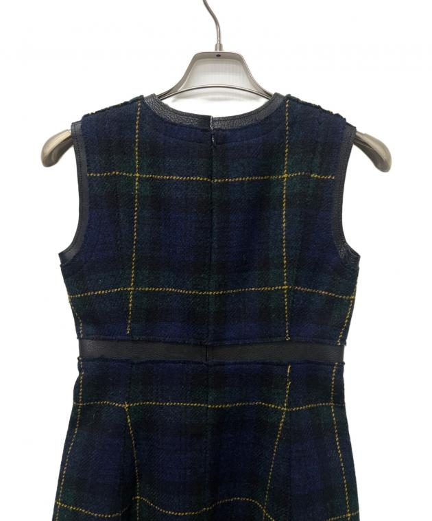 中古・古着通販】CELINE (セリーヌ) ノースリーブワンピース グリーン