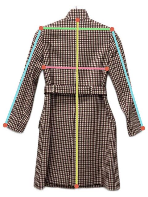 中古・古着通販】MIU MIU (ミュウミュウ) チェックコート レッド