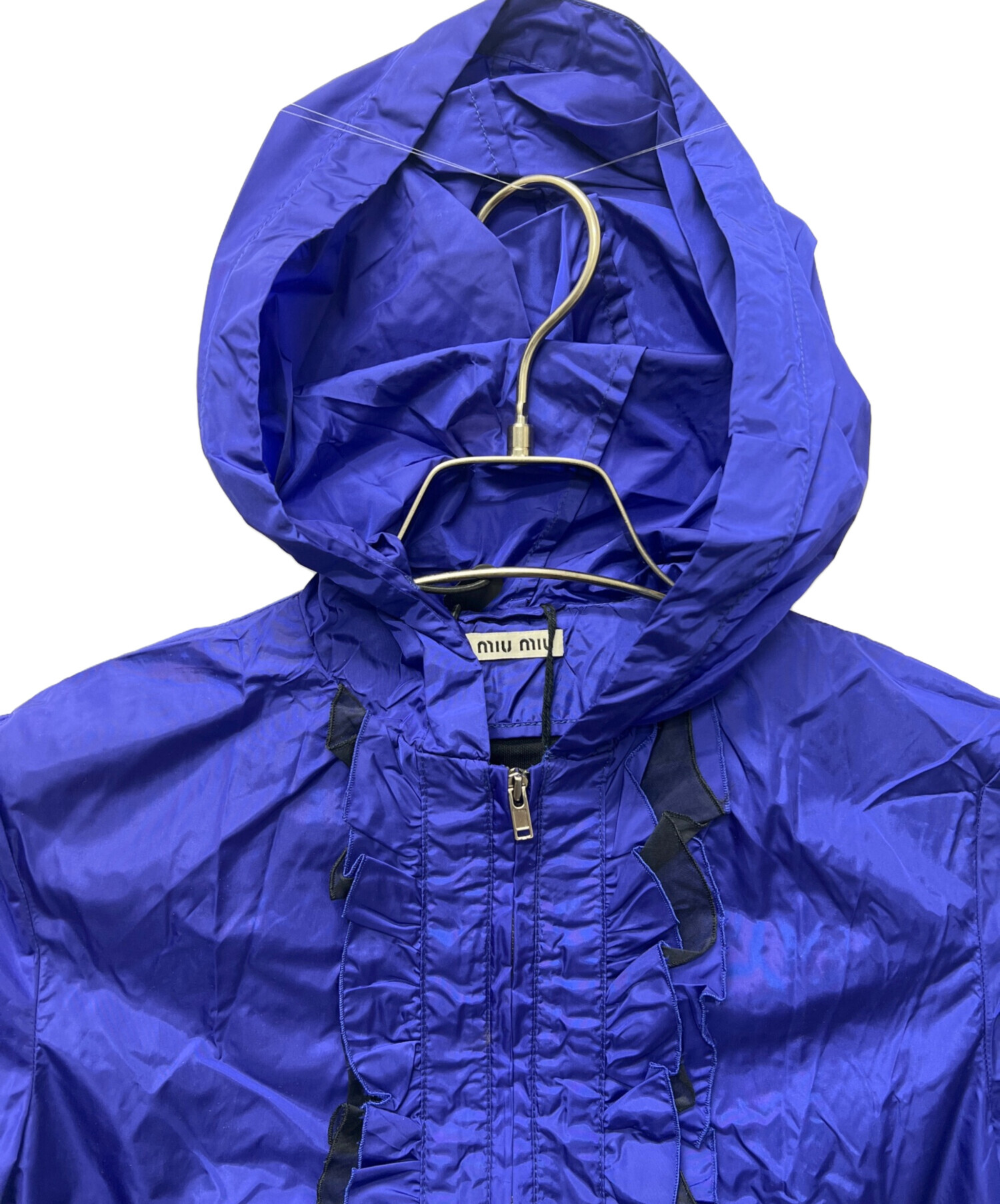中古・古着通販】MIU MIU (ミュウミュウ) ナイロンジャケット ブルー