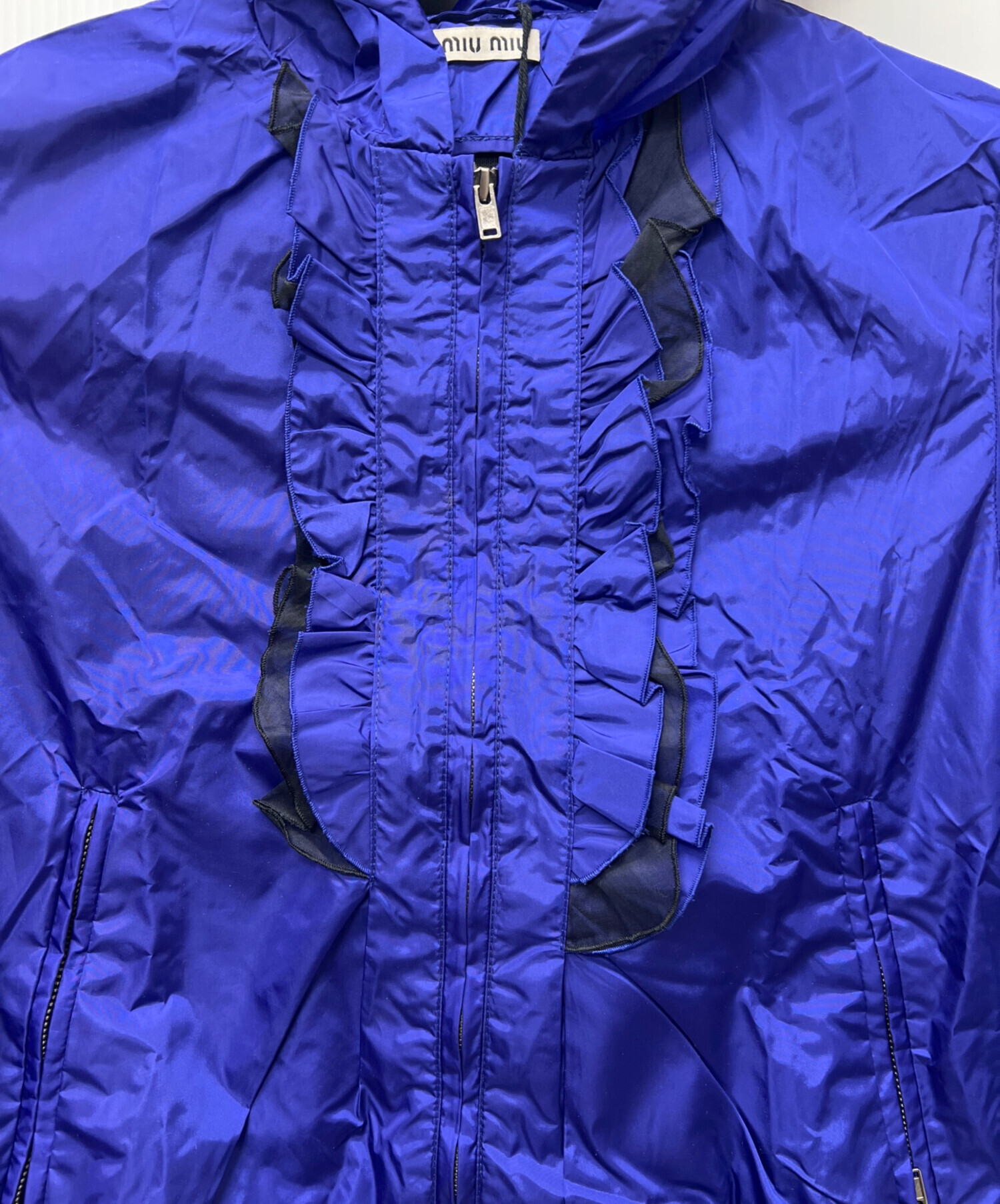 中古・古着通販】MIU MIU (ミュウミュウ) ナイロンジャケット ブルー