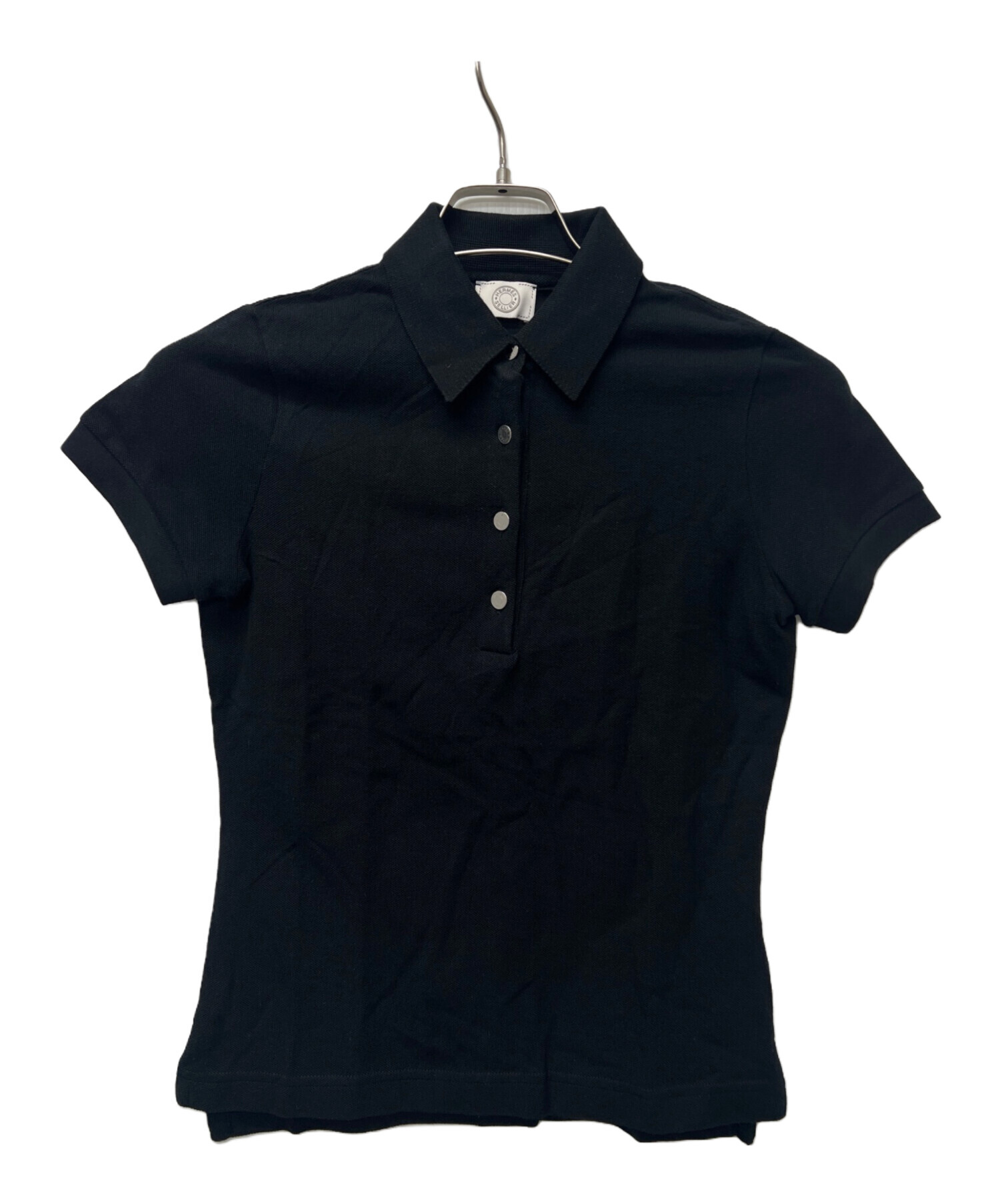 中古・古着通販】HERMES (エルメス) 半袖ポロシャツ ブラック サイズ