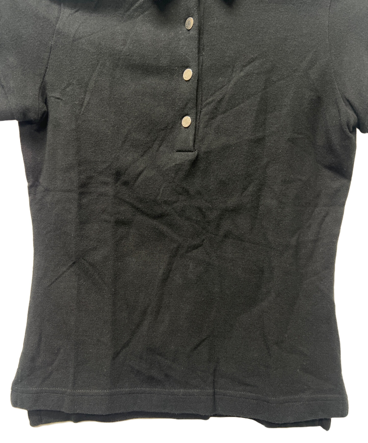 中古・古着通販】HERMES (エルメス) 半袖ポロシャツ ブラック サイズ