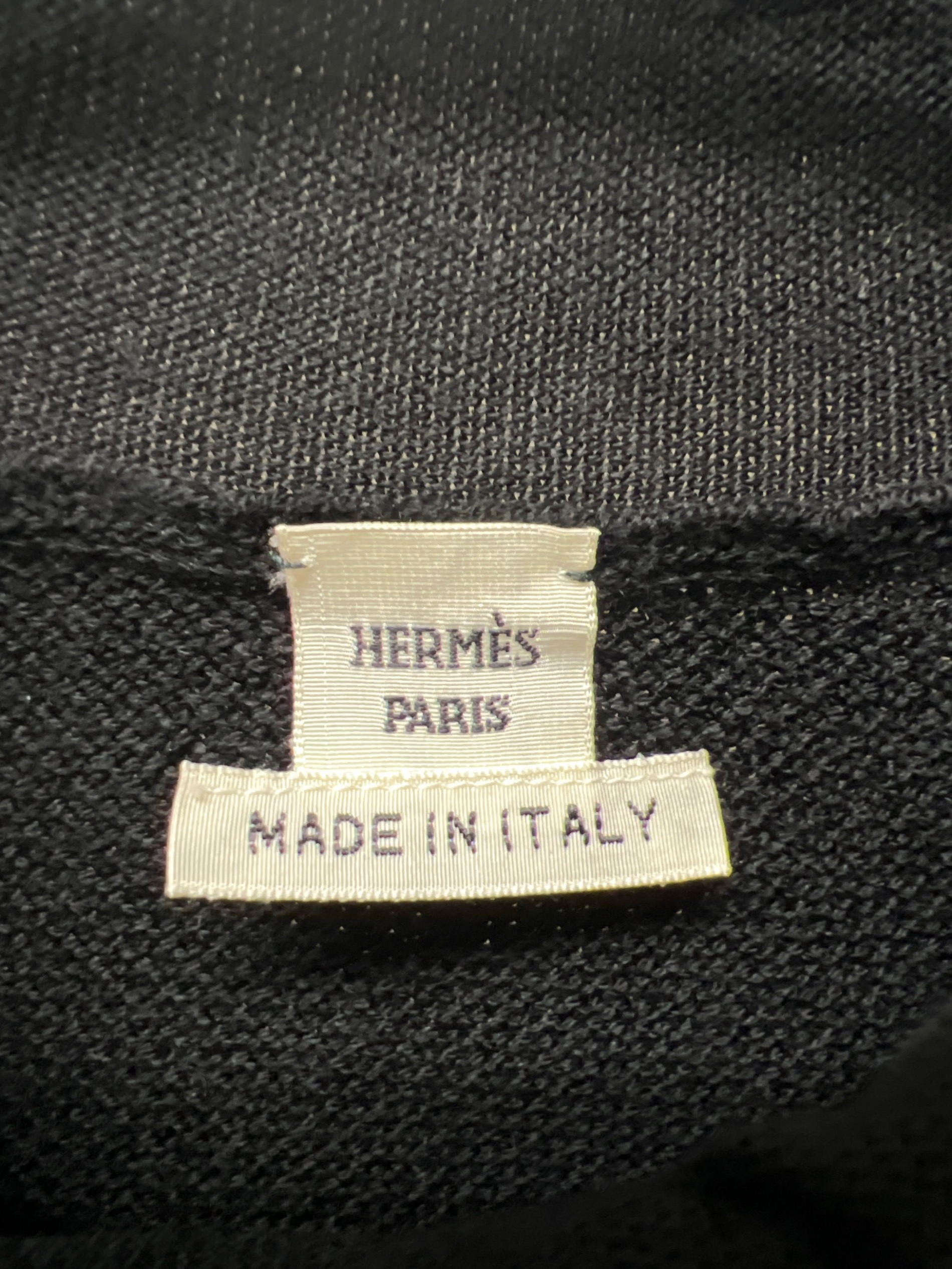 中古・古着通販】HERMES (エルメス) ノースリーブニット ブラック