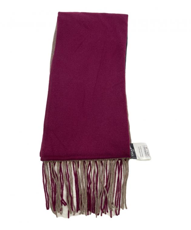 中古・古着通販】CHANEL (シャネル) マフラー レッド×グレー｜ブランド