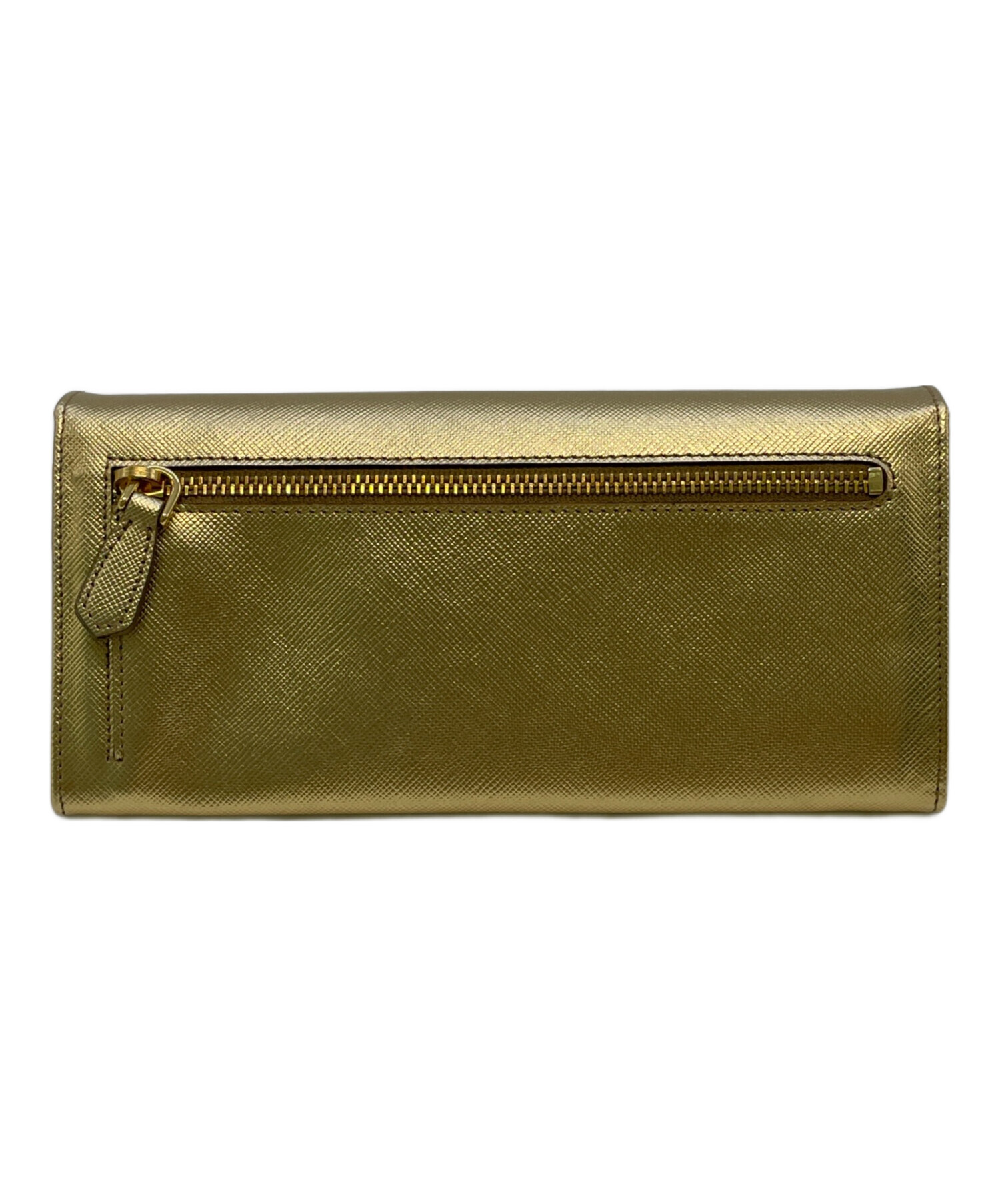 中古・古着通販】PRADA (プラダ) 長財布 ゴールド｜ブランド・古着通販