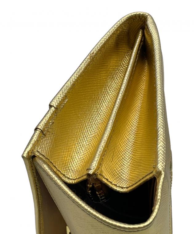 中古・古着通販】PRADA (プラダ) 長財布 ゴールド｜ブランド・古着通販