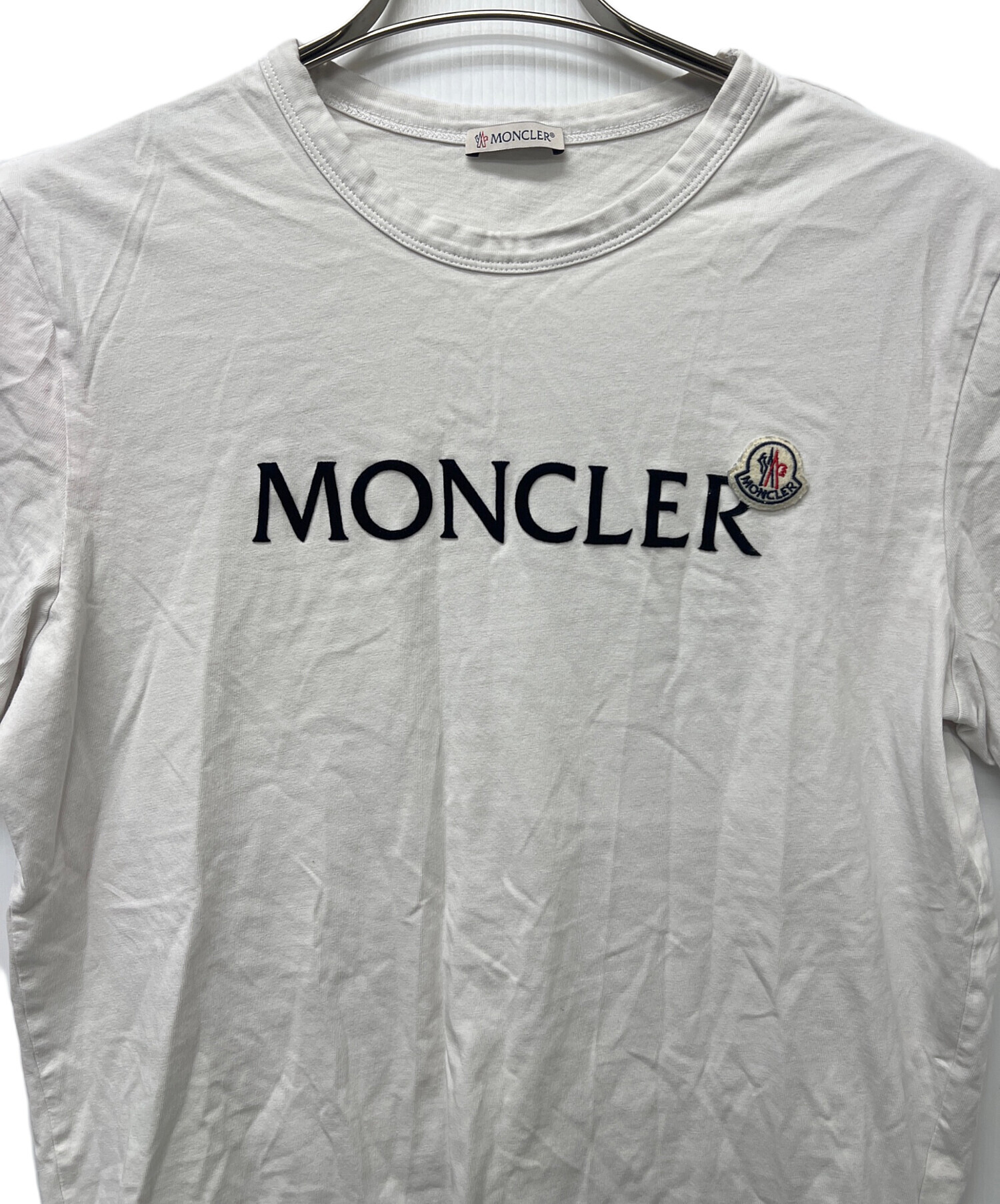 中古・古着通販】MONCLER (モンクレール) 半袖カットソー ホワイト