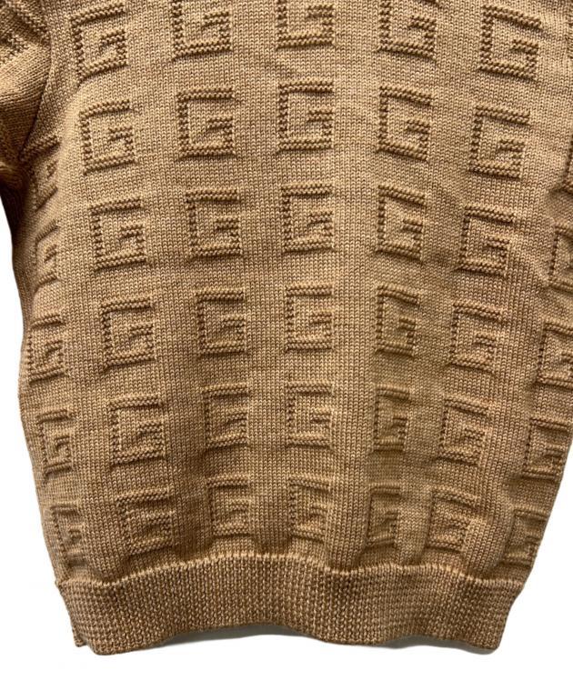 中古・古着通販】GUCCI (グッチ) Vネックカーディガン ベージュ サイズ