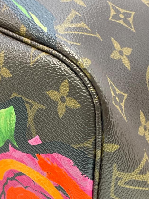 LOUIS VUITTON バーガンディ 花刺繍 生地 中古・古着通販】LOUIS VUITTON (ルイ ヴィトン) ネヴァーフルMM