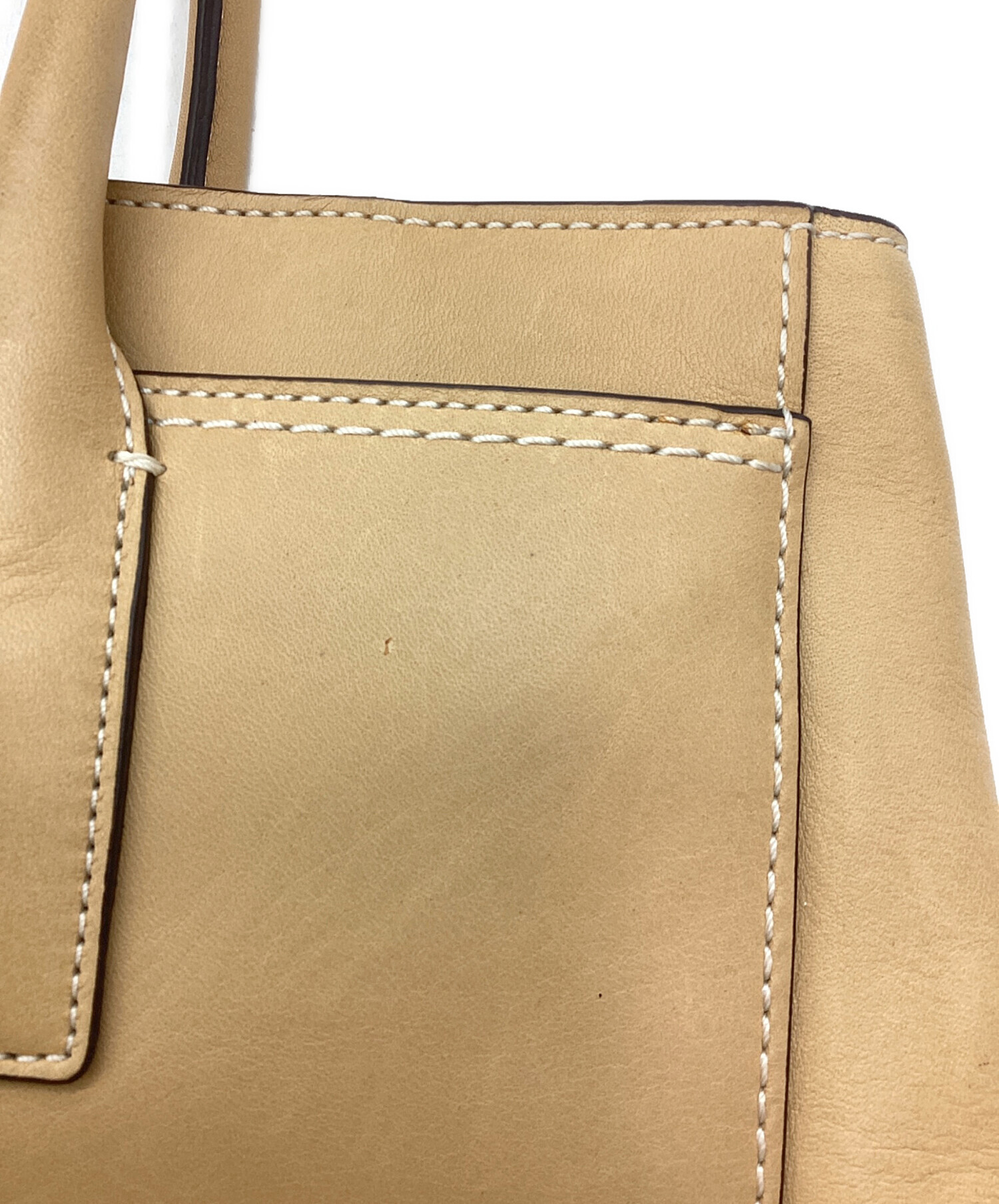 中古・古着通販】COACH (コーチ) ターンロックトートバッグ ベージュ