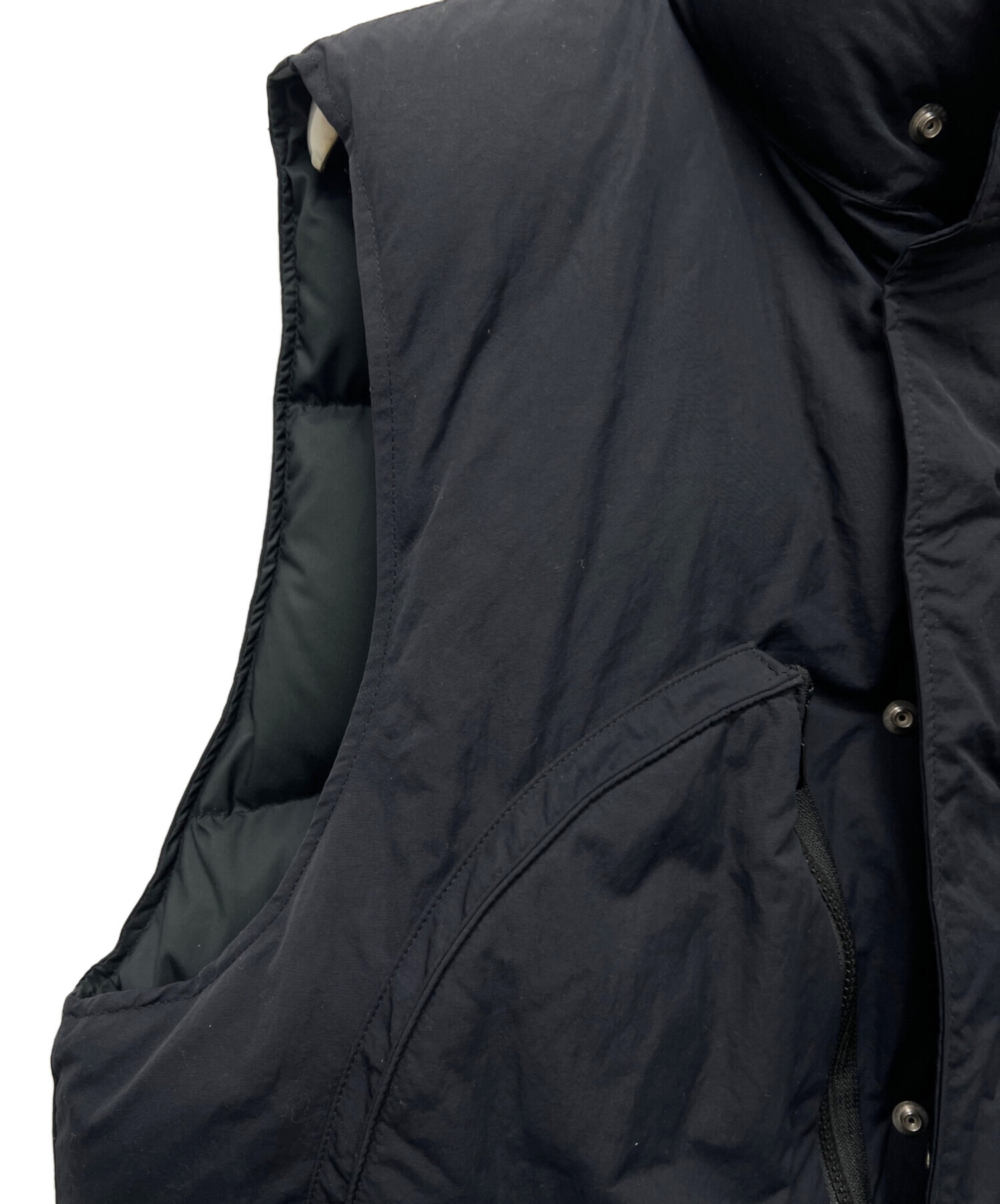 中古・古着通販】jieda (ジエダ) NOSLEEVE PUFFER JACKET ブラック 