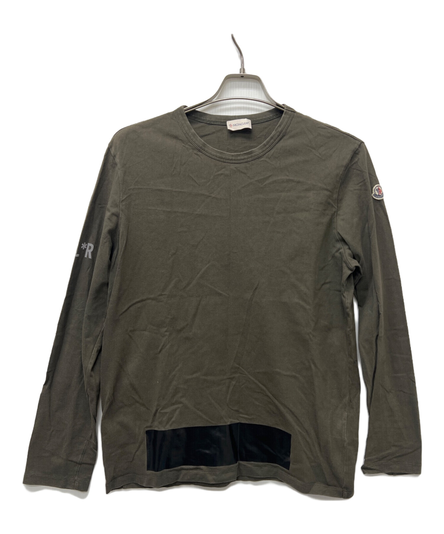 MONCLER 長袖カットソー ダークグレー 中古・古着通販】MONCLER (モンクレール) 長袖カットソー オリーブ