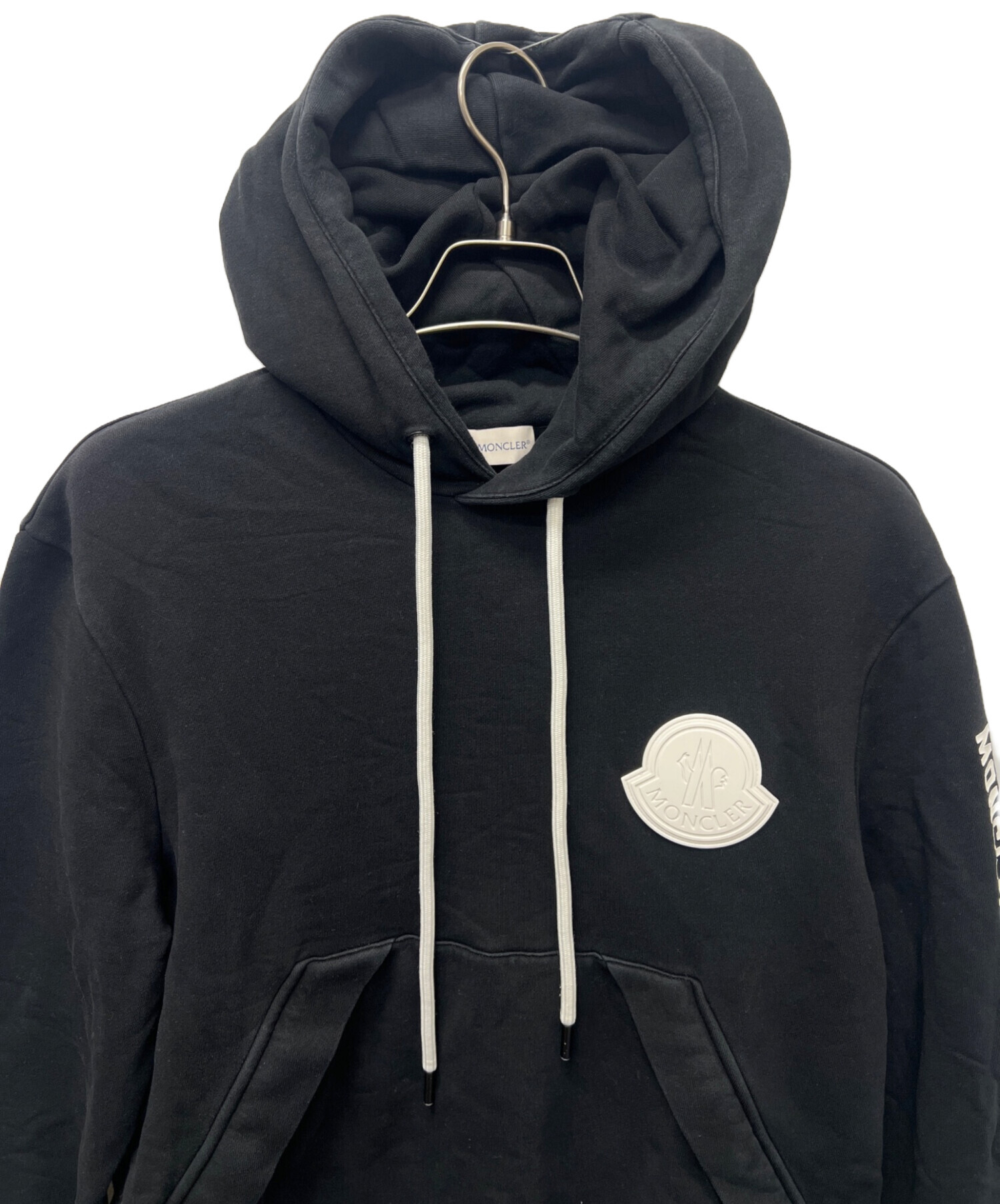 Moncler ブラック パーカー L MONCLER (モンクレール) MAGLIA プル