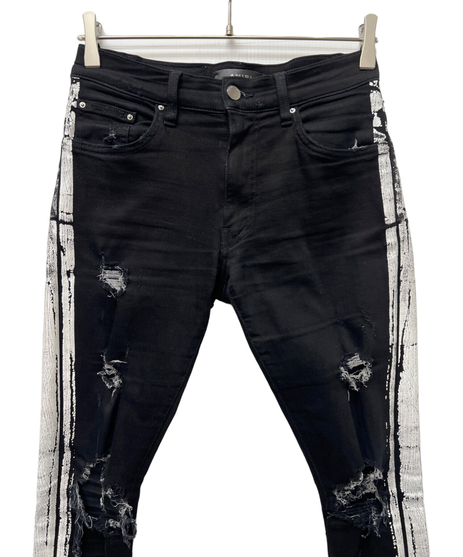 中古・古着通販】AMIRI (アミリ) サイドラインダメージ加工スキニー