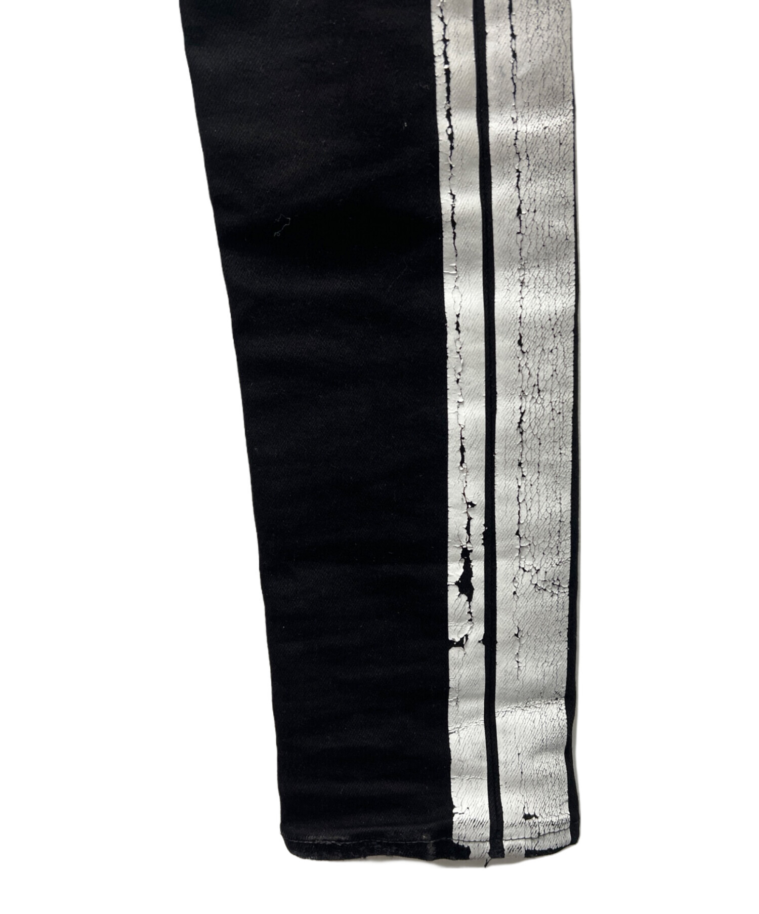 AMIRI アミリ サイドライン スキニーデニムパンツ 中古・古着通販】AMIRI (アミリ) サイドラインダメージ加工スキニー