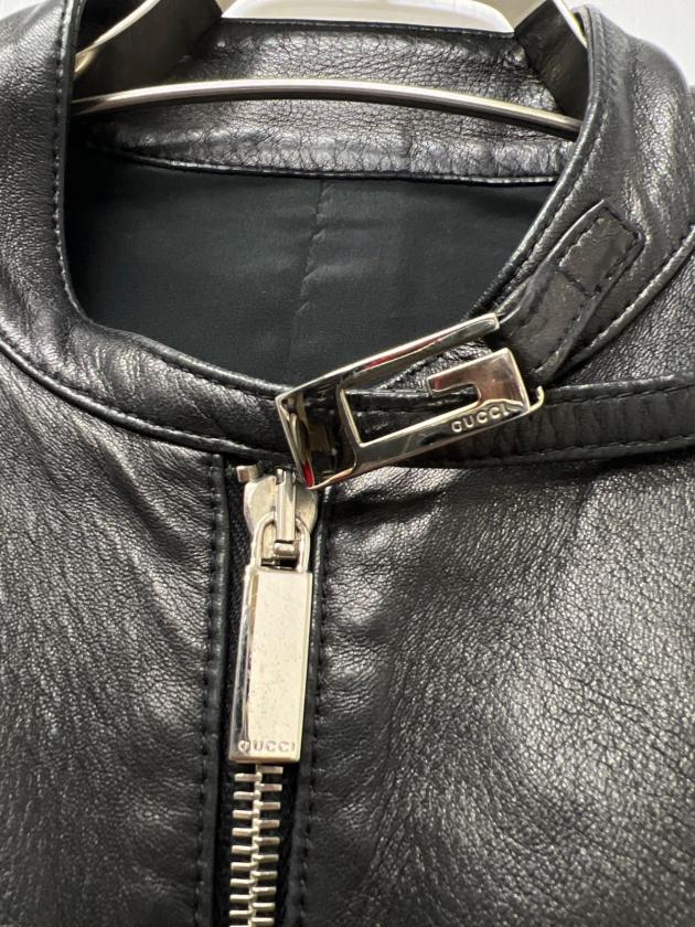 中古・古着通販】GUCCI (グッチ) ライダースジャケット ブラック