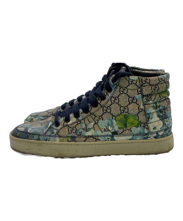 中古・古着通販】GUCCI (グッチ) ハイカットスニーカー ベージュ