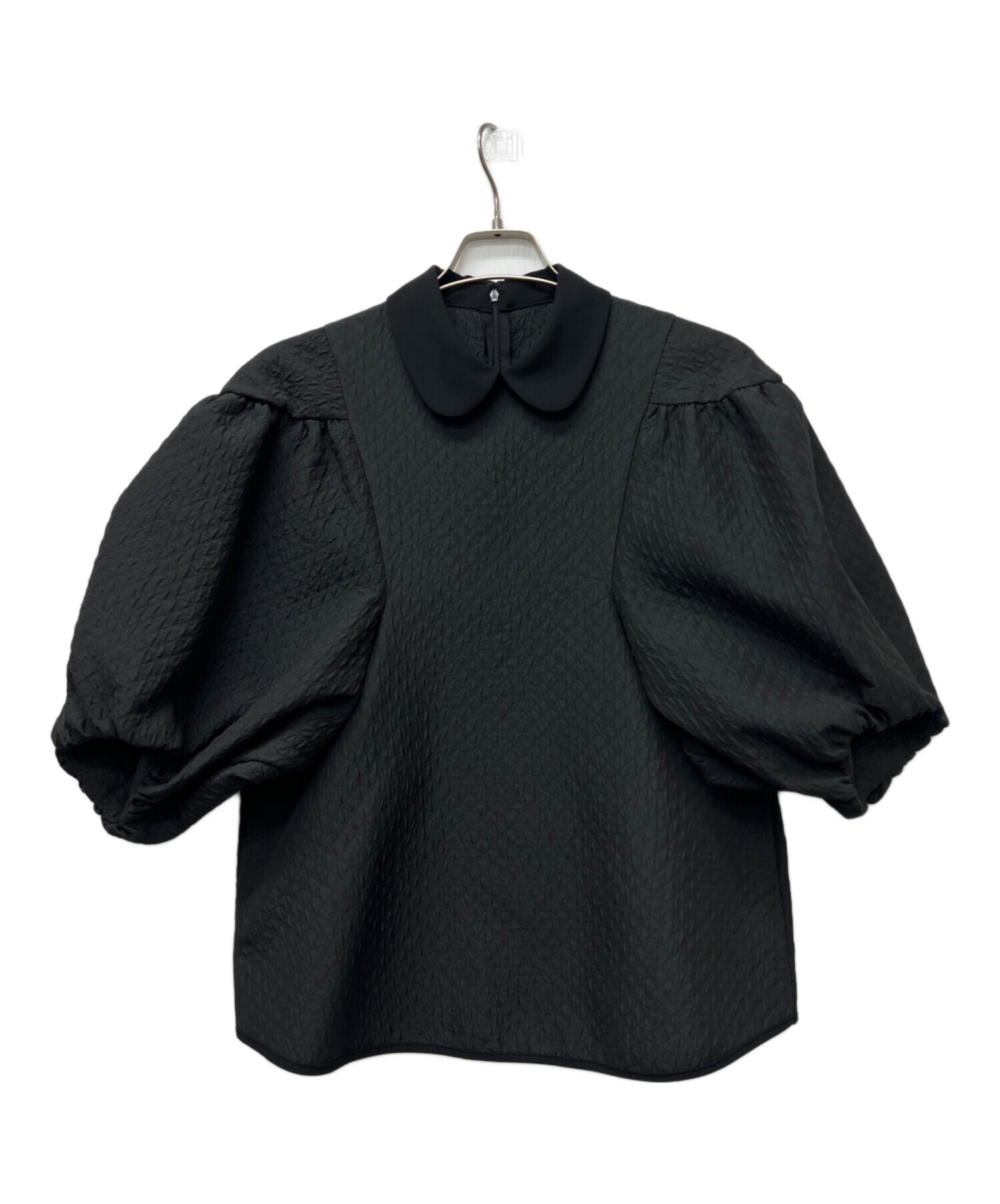 中古・古着通販】machatt (マチャット) キルティングブラウス ブラック