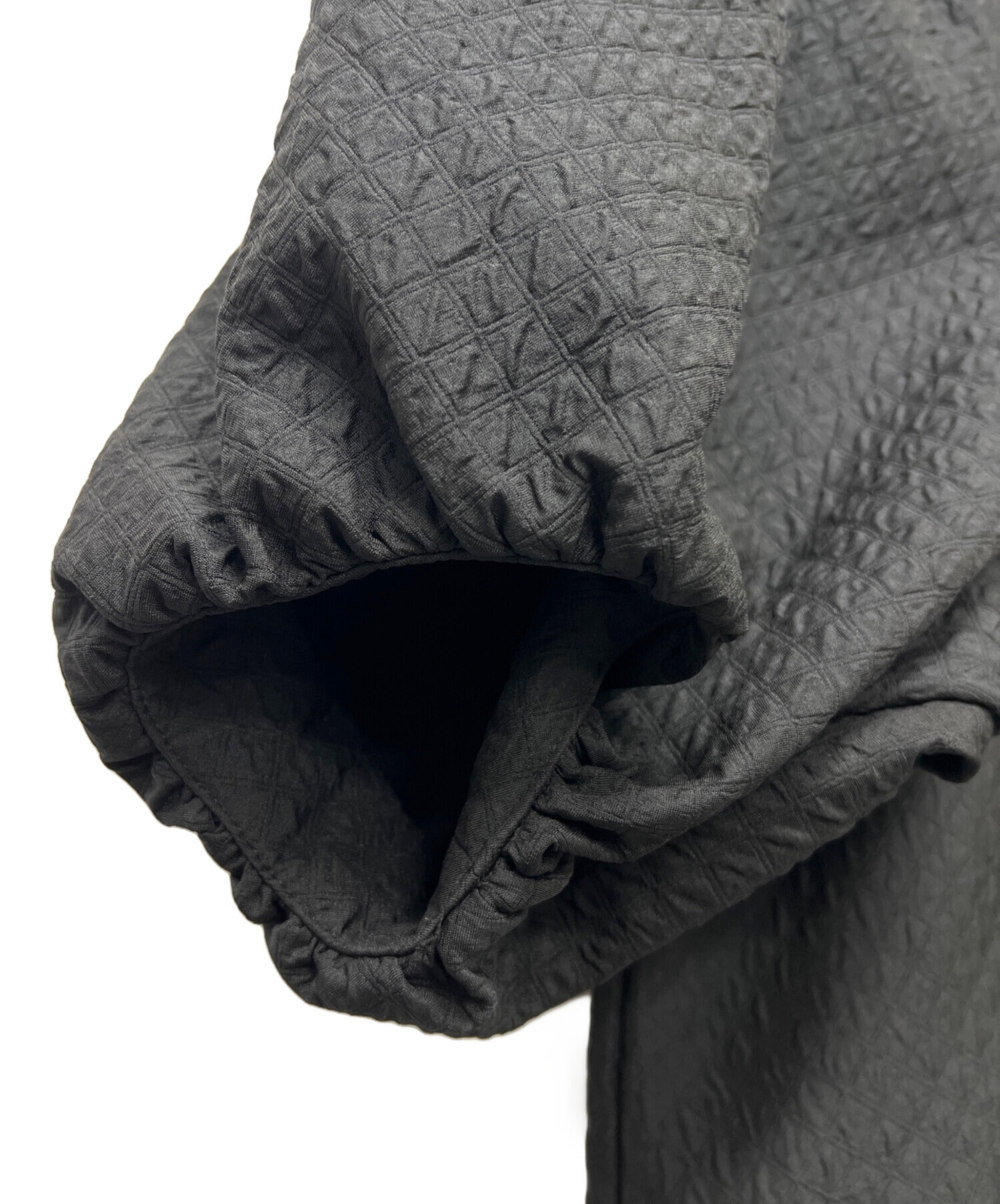 中古・古着通販】machatt (マチャット) キルティングブラウス ブラック