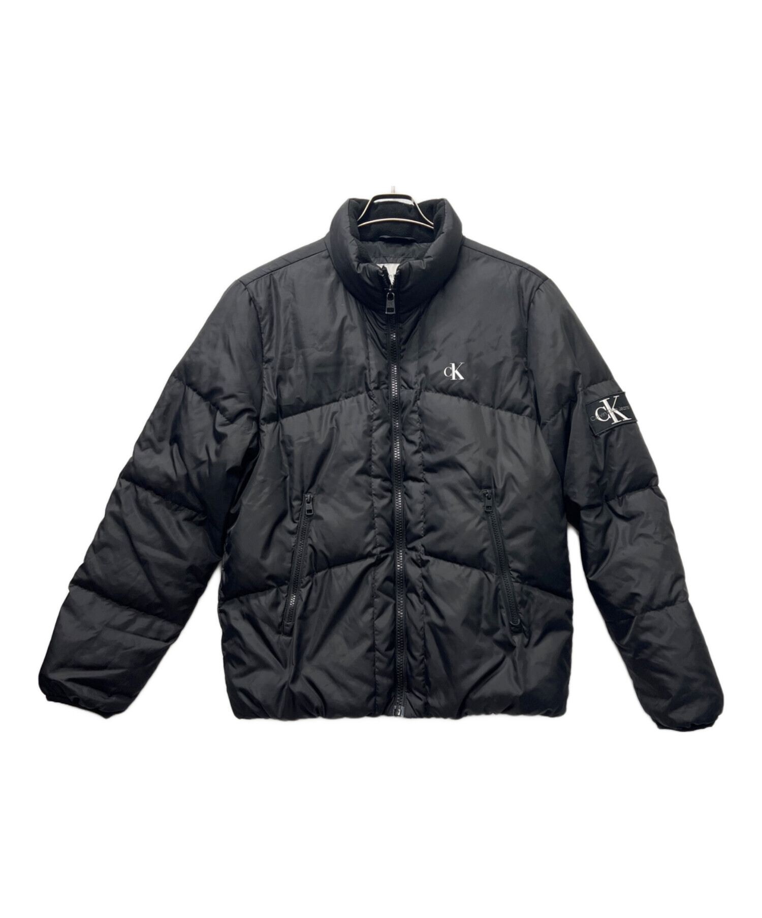 カルバンクラインジーンズ　ダウンジャケット　CK ロゴ入り　ブルゾン 中古・古着通販】Calvin Klein Jeans (カルバンクラインジーンズ
