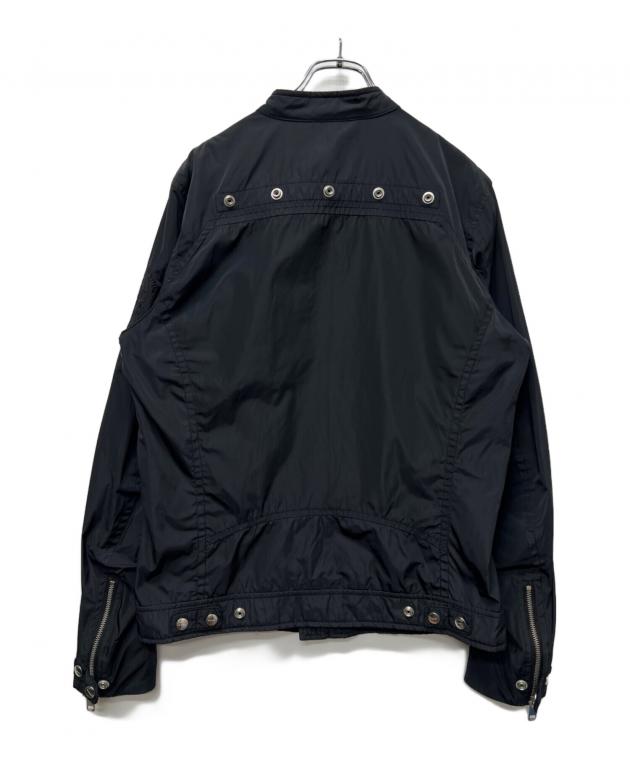 DIESEL ブラック クロップドジャケット 中古・古着通販】DIESEL (ディーゼル) ジップアップジャケット