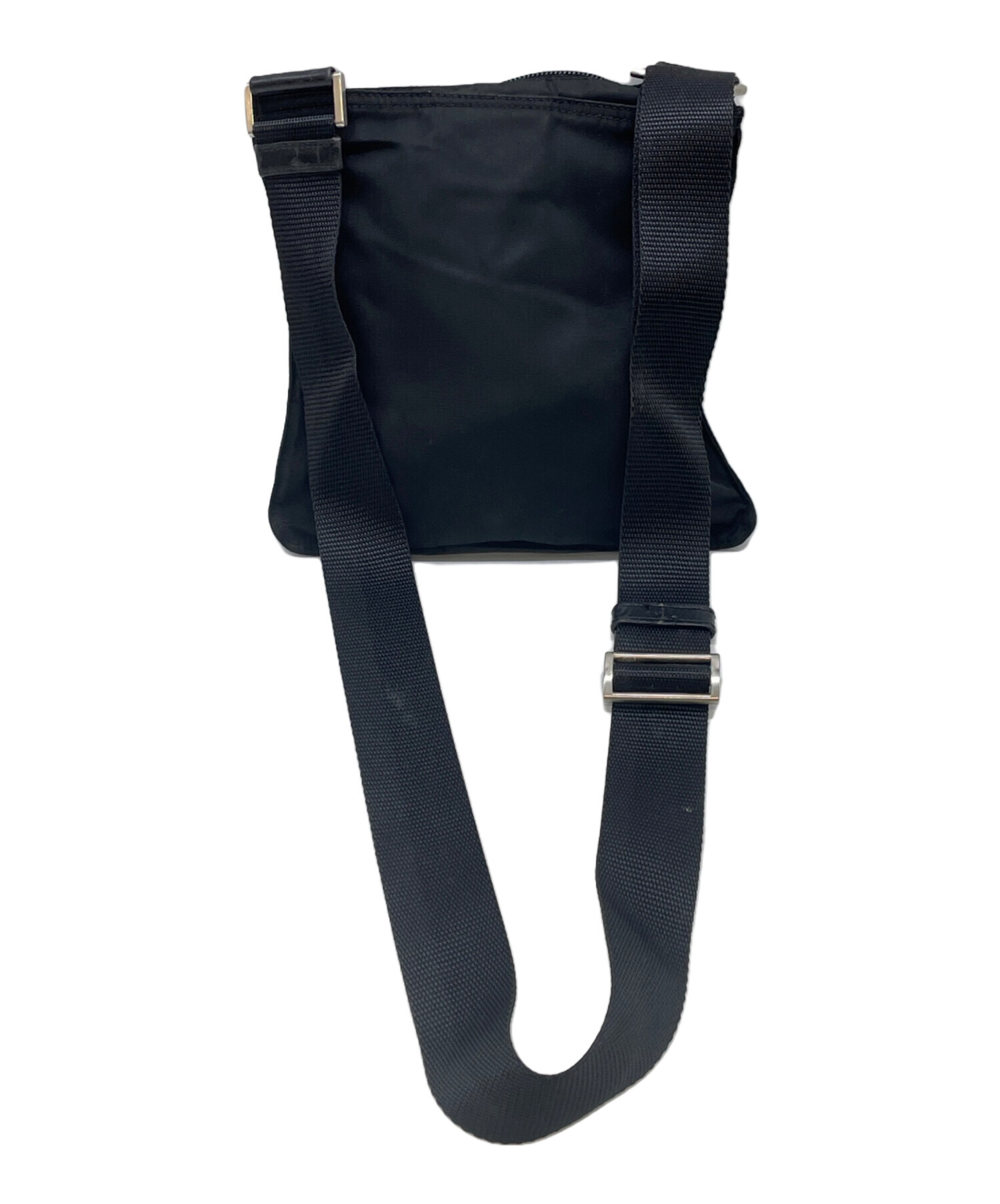 中古・古着通販】PRADA (プラダ) ナイロンショルダーバッグ ブラック