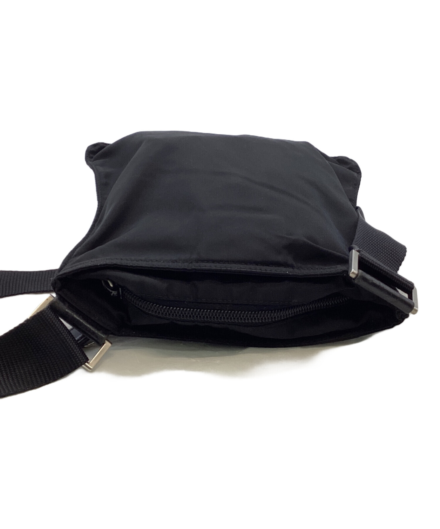 中古・古着通販】PRADA (プラダ) ナイロンショルダーバッグ ブラック