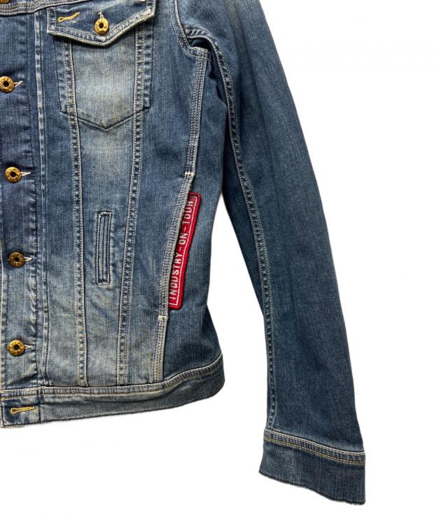 中古・古着通販】DIESEL (ディーゼル) 襟レザーデニムジャケット