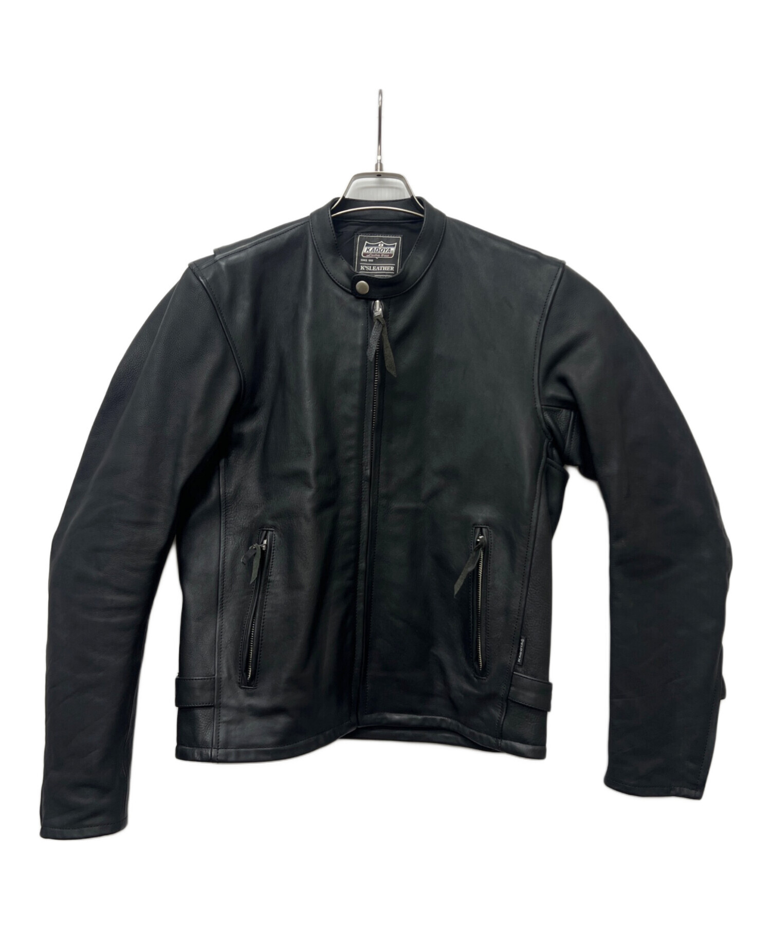中古・古着通販】KADOYA (カドヤ) ライダースジャケット ブラック 