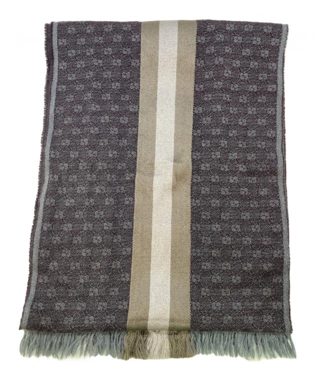 GUCCI グッチ マフラー  グレー 【古着】【中古】【送料無料】 中古・古着通販】GUCCI (グッチ) マフラー グレー｜ブランド・古着通販
