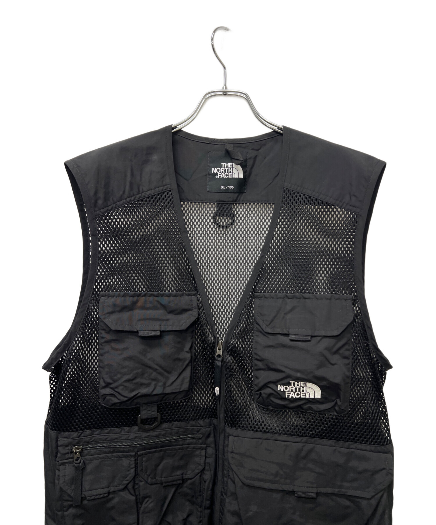 ノースフェイス　メンズ　2XL メッシュ　ベスト　アウトドア　チョッキ　黒 中古・古着通販】THE NORTH FACE (ザ ノース フェイス) メッシュベスト