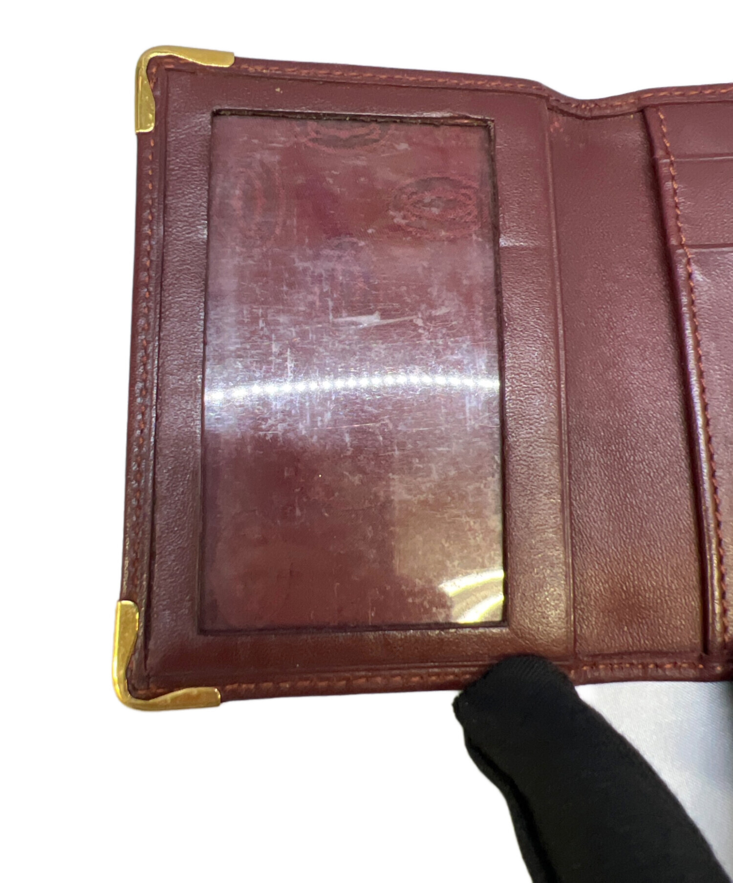 中古・古着通販】Cartier (カルティエ) 名刺入れ バーガンディー