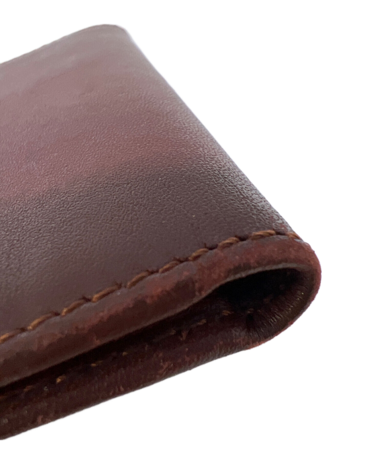 Cartier バーガンディ レザー 名刺入れ 中古・古着通販】Cartier (カルティエ) 名刺入れ バーガンディー