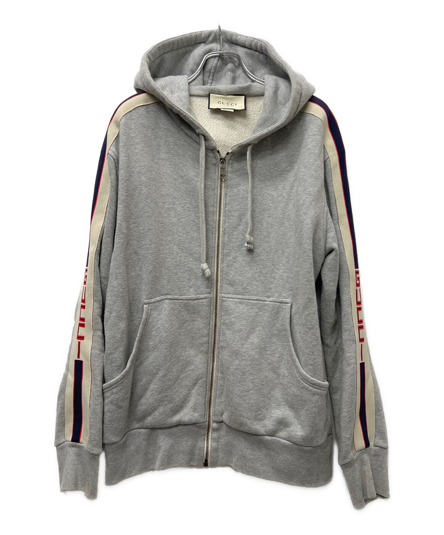 中古・古着通販】GUCCI (グッチ) ジップパーカー グレー サイズ:S