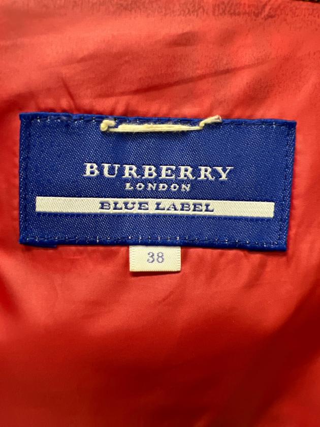BURBERRY BLUE LABELブルゾン ネイビー×ホワイト 38 BURBERRY BLUE LABEL リバーシブルダウンジャケット 38 - メルカリ