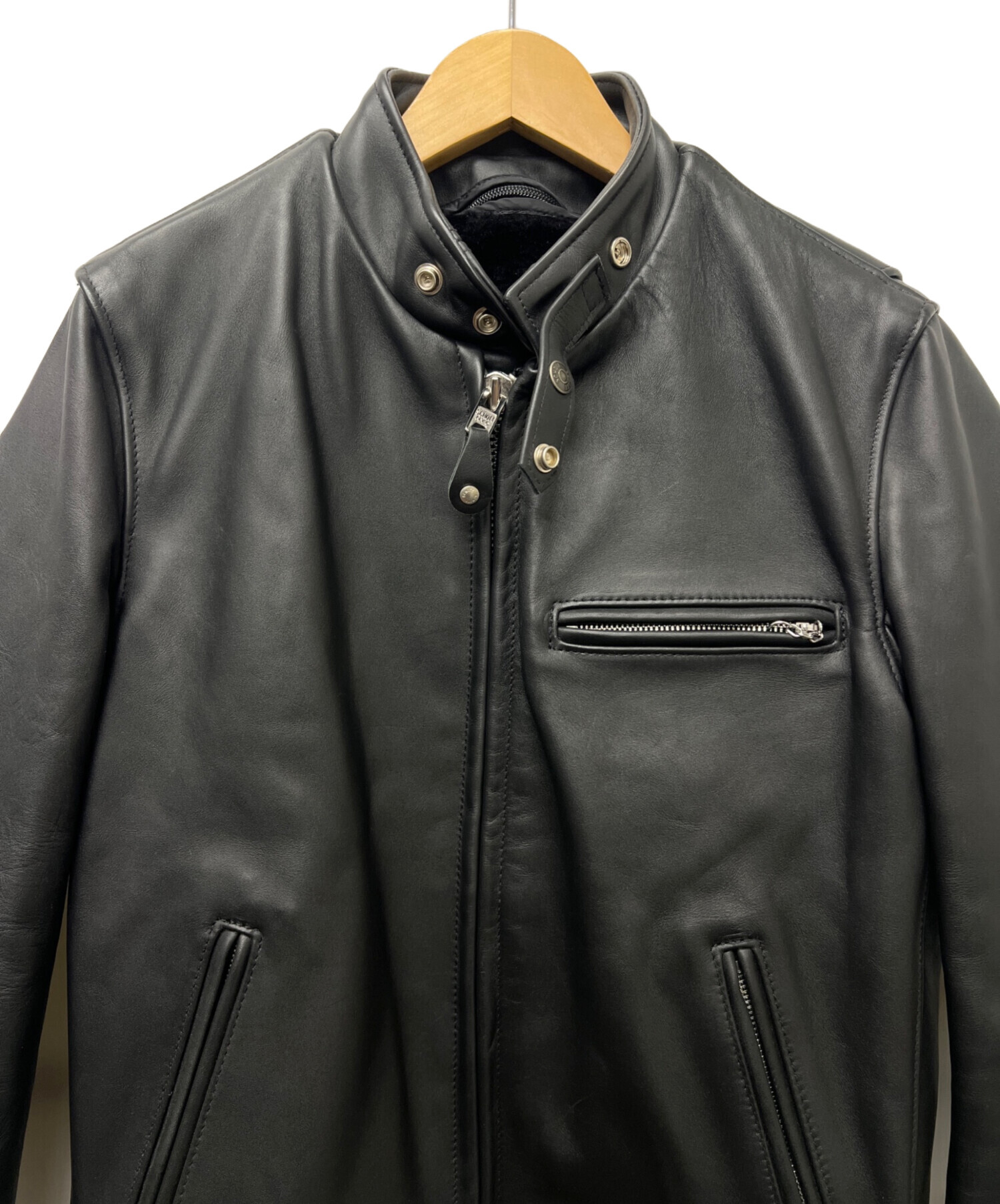 中古・古着通販】Schott (ショット) ライナー付きシングルライダース 