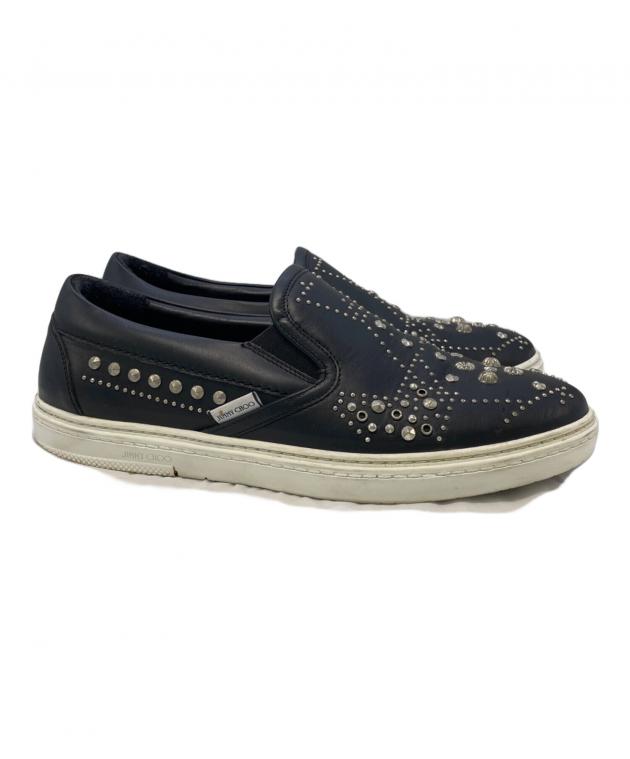 ジミーチュウ スリッポン 44 美品 中古・古着通販】JIMMY CHOO (ジミーチュウ) レザースリッポン