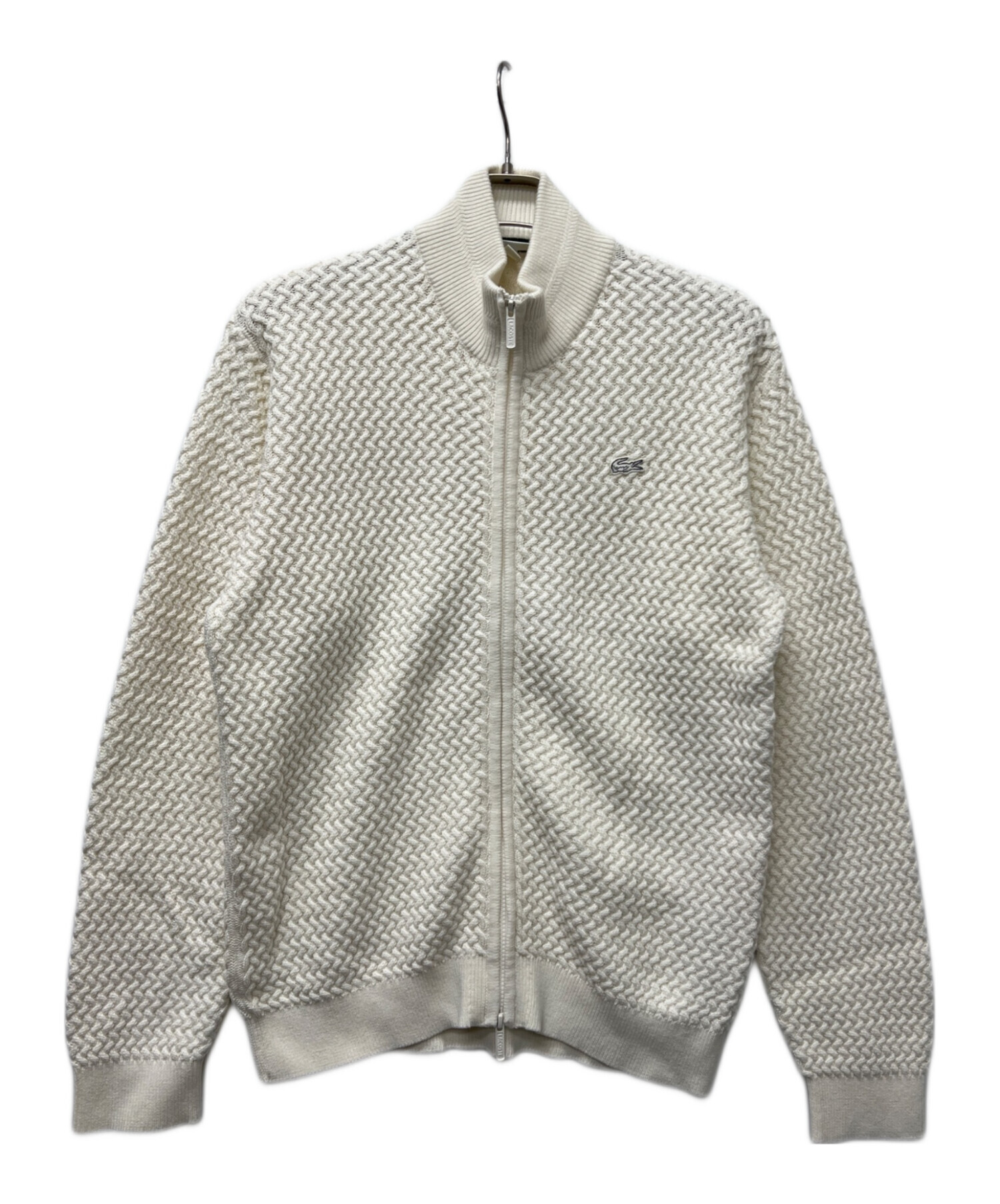 中古・古着通販】LACOSTE (ラコステ) バスケットニットジップアップ 