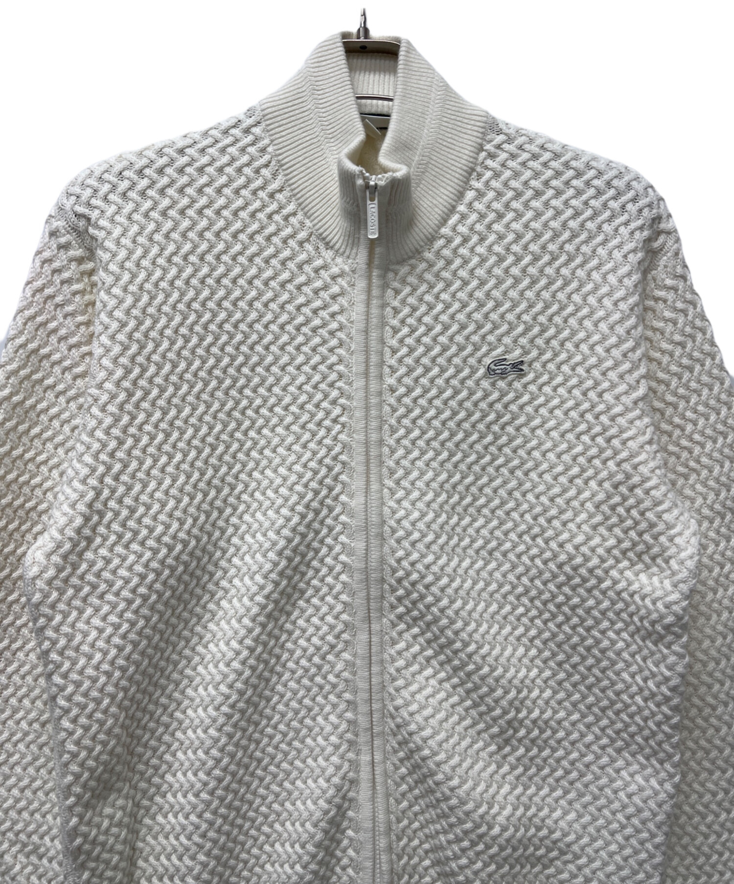 中古・古着通販】LACOSTE (ラコステ) バスケットニットジップアップ 