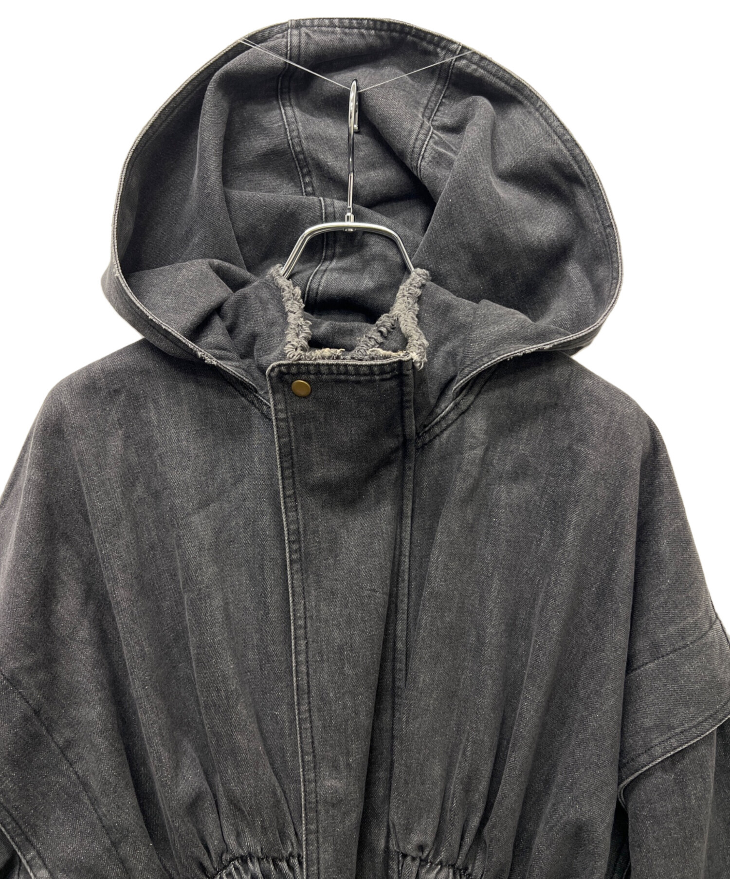中古・古着通販】Ameri (アメリ) デニムコート グレー サイズ:FREE 