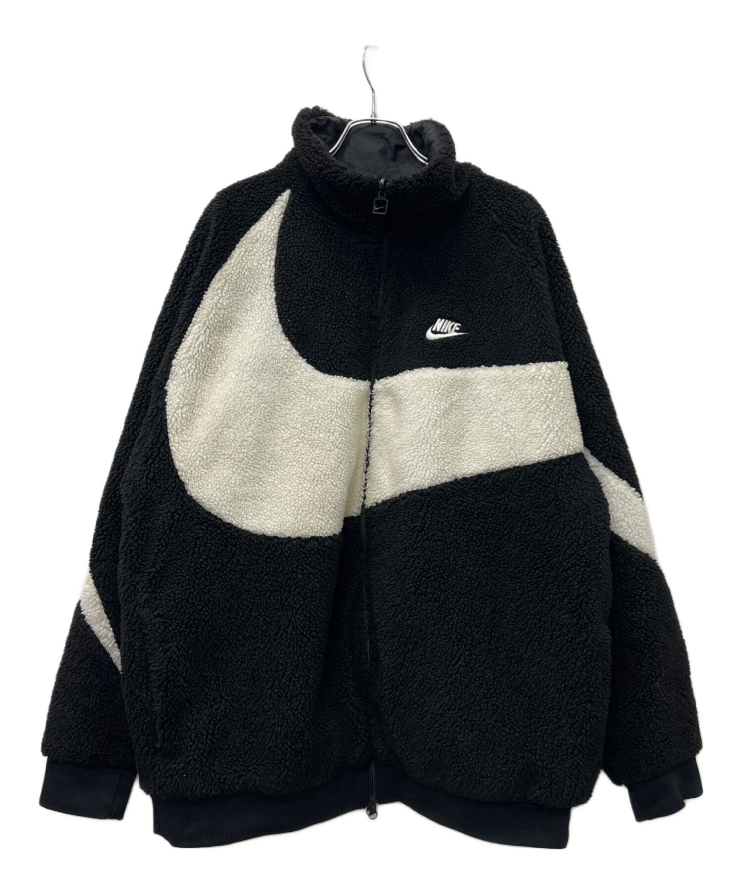 中古・古着通販】NIKE (ナイキ) リバーシブルボアジャケット ブラック