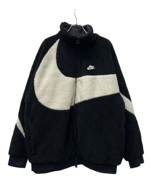 中古・古着通販】NIKE (ナイキ) リバーシブルボアジャケット ブラック